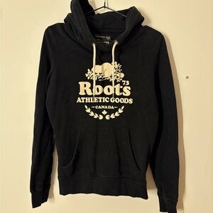Roots Black Hoodie Sweatshirt